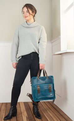 Laptop Backpack Women Blue Leather Bag for Jeans Outfit Work - Etsy Jeans Outfit Work, Blue Leather Bag, Laptop Backpack Women, Work Backpack, Outfit Work, Women Leather Backpack, Backpack Women, Leather Laptop Bag, Leather Gifts