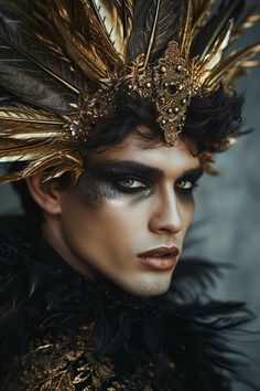 Dark Circus, Fantasy Photography, Vogue Covers, Halloween Make Up, Halloween Make, Generative Art, Rave Outfits, Mens Costumes, Circus