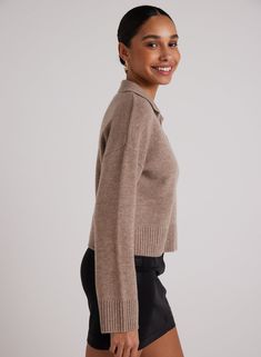 This luxurious sweater, designed from a premium wool and cashmere blend, features a stylish V-neck design that combines elegance with comfort. Perfect for all occasions, it offers a warm and sophisticated look, ensuring you stay cozy while making a fashion statement. 70% Wool 30% Cashmere SIZE CHEST SHOULDER TO HEM XS 38" 20 1/2" S 40" 21" M 42" 21 1/2" L 44" 22" Elegant Merino Wool V-neck Sweater For Fall, Elegant V-neck Polo Sweater For Fall, Fine Knit Wool V-neck Sweater For Fall, Cozy Wool V-neck Sweater For Work, Elegant Formal V-neck Sweater For Fall, Fall Polo Sweater For Work, Fall V-neck Polo Sweater For Work, V-neck Polo Sweater For Fall Workwear, Fall Workwear V-neck Polo Sweater