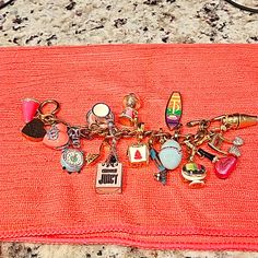 This Is Truly A Collectible!! I Believe All The Charms Are Retired! Bracelet Never Worn..Kept In A Jewelry Box!! Juice Couture, Juicy Couture Charms Bracelet, Juicy Couture Bracelet, Bracelet Stacks, Bracelet Inspo, Vintage Charm Bracelet, Juicy Couture Charms, Juicy Couture Jewelry, Charms Bracelet