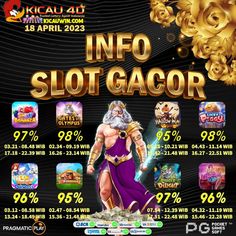 an advertisement for the upcoming casino game, into slotgacorr is shown in gold