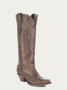 R2295 - WOMEN'S GOAT VINTAGE BROWN EAGLE OVERLAY SNIP TOE COWBOY BOOT – Corral Boot Company LLC Luxury Goodyear Welted Cowboy Boots With Round Toe, Luxury Brown Cowboy Boots With Closed Toe, Luxury Vintage Plain Toe Cowboy Boots, Luxury Western Style Mid-calf Boots With Almond Toe, Luxury Vintage Cowboy Boots With Plain Toe, Luxury Suede Cowboy Boots With Round Toe, Luxury Classic Cowboy Boots With Branded Insole, Luxury Distressed Brown Western Boots, Luxury Brown Formal Cowboy Boots