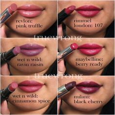 Vamp Makeup, Milani Lipstick, Fall Lipstick, Brunette Makeup, Lipstick Swatches, Makeup Swatches, Kiss Makeup, Fall Makeup, Drugstore Makeup