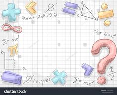 an image of math symbols on paper