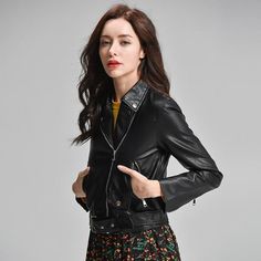 Men go crazy for these! Black Synthetic Leather Short Punk Biker Jacket and Coat with Belt for Women #Womenjackets #jacketshop #jacketsale #chicjackets #Womensjackets #jacketseason #jackets #fashionjackets #jacketstyle #ladiesjackets Black Leather Jacket Women, Female Punk, Biker Coat, Womens Black Leather Jacket, Leather Jacket Women, Coat With Belt, Motorcycle Jackets, Leather Short