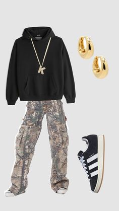 Cute Outfits With Camo Pants, Matching Camo Couple Outfits, Camo Inspo Outfits, Outfit Inspo Camo Pants, Camo Outfits Aesthetic, Aesthetic Camo Outfit, Hype Clothing, Fly Outfit, Trendy Outfits For Teens