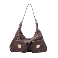 Buy Coffee Vintage Zipper Messenger Bags Big Shoulder Bag with Wide Strap Worldwide Free shipping and return, color: Brown , material: PU Brown Shoulder Bag With Pockets For Fall, Fall Brown Shoulder Bag With Pockets, Brown Shoulder Bag With Zipper For Fall, Brown Fall Shoulder Bag With Zipper Closure, Fall Brown Shoulder Bag With Zipper Closure, Brown Hobo Bag With Zipper For Fall, Brown Bags With Zipper Pocket For Fall, Brown Fall Bags With Zipper Pocket, Fall Brown Shoulder Bag With Zipper Pocket