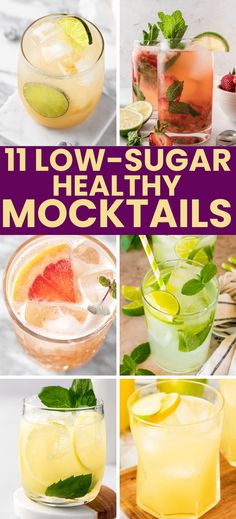 Healthy Mocktails – Are you ready to dive into the world of healthy mocktails with benefits? Here are 11 easy healthy mocktail recipes that not only taste good, but also are low sugar! Low sugar drinks, low sugar mocktails, healthy non-alcoholic mocktails. Mocktails Non Alcoholic Low Carb, Mocktails Low Carb, Mocktail Recipes Healthy, Beach Mocktail Recipe, Best Mocktails For Summer, Sugar Free Mocktail Recipes, Easy Summer Mocktail Recipe, Zero Sugar Mocktails, Fruity Mocktail Recipes