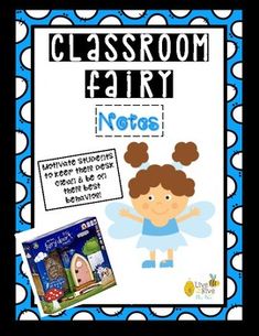 a blue and white classroom fairy note book