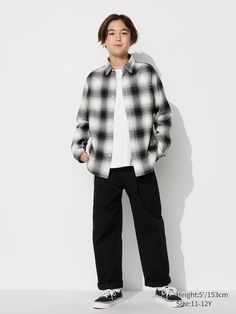 - The images shown may include colors that are not available.  Product ID: 474878 Uniqlo Store, Kids Flannel, Basic Fits, Styling Ideas, Check Shirt, Helmut Lang, Online Purchase, Flannel Shirt, Uniqlo