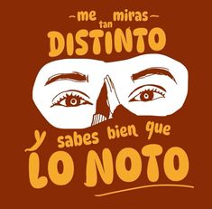 the words are written in spanish on a brown background with an image of two women's eyes