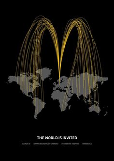 the world is divided by yellow lines on black background with map and text that reads,'the world is involved in information technology '