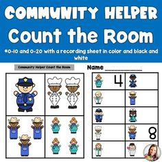 a printable activity for children to learn how to count the numbers in each room