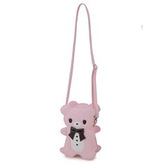 Bear Backpack, Bear Shape, Pink Bear, Bear Design, Cute Bear, Artificial Leather, Cute Bears, Slate Blue, Black Backpack