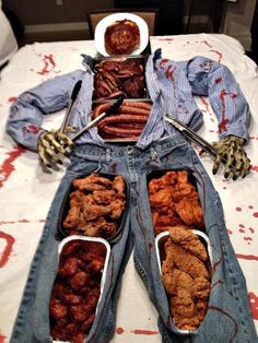 an image of food in the shape of zombies