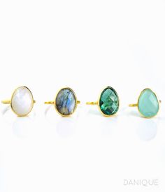 This beautiful bezel set ring is made with large teardrop faceted natural Aqua Chalcedony gemstone in 18K Vermeil Gold. The ring has a 925 stamp. Gemstone size is approximately 13 x 16 mm. Please specify your size at checkout. Since I use natural gemstones, the stones may vary slightly in color, shape and size. This ring is available in three finishes: ✦ 18K VERMEIL GOLD ✦ BRIGHT STERLING SILVER Please leave me a note at checkout which finish you prefer. Similar rings are available in: ✦ GREEN T Teardrop Gemstone Ring For May Birthstone, Elegant Teardrop Natural Stone Rings, Teardrop Rings With Gemstone Accents As Gifts, Elegant Teardrop Large Stone Ring, Elegant Teardrop Ring With Large Stone, Aqua Chalcedony Ring, Green Tourmaline Ring, March Birthstone Jewelry, Chalcedony Ring