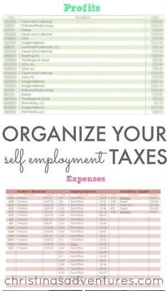 the ultimate guide to organize your self employment taxes