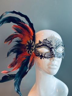 This Gorgeous Women's Masquerade Mask will complement any formal attire you choose for your Wedding or masquerade Ball event! Add on option available for the matching Men's Mask I N C L U D E D This listing is for one mask sold individually Mask come with matching double sided satin ribbons attached. S H I P P I N G  -   Processed same day or within 24 hours.  1-2 day guaranteed delivery services offered, add items to cart and click on shipping tab for rates.  Pls leave a check out note with you Ball Event, Elegant Face Mask, Masquerade Ball Mask, Thank You Wishes, Metal Mask, Ball Mask, Prom Dance, Carnival Festival, Children's Mask