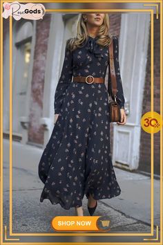 Women's Sheath Dress Maxi Long Dress - Long Sleeve Print Spring Summer Elegant Daily Blue Elegant Non-stretch Floral Print Maxi Dress, Elegant Non-stretch Floral Print Dress, Fitted Floral Print Office Dresses, Non-stretch Fall Sheath Dress, Chic Non-stretch Maxi Dress For Workwear, Elegant Non-stretch Maxi Dress For Work, Chic Fall Date Dress, Chic Non-stretch Maxi Dress For Fall, Knee-length Fall Date Dress