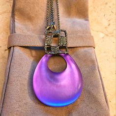 Alexis Bittar Lucite Necklace Like New Condition Elegant Purple Metal Necklace, Formal Purple Metal Necklace, Alexis Bittar Jewelry, Vintage Lucite, Alexis Bittar, Color Purple, Womens Jewelry Necklace, Jewelry Necklaces, Like New