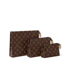 Trio Toilet Pouch Monogram - Men - Small Leather Goods | LOUIS VUITTON ® Louis Vuitton Small Leather Goods, Gucci Toiletry Bag, Lv Makeup Bag, Pouch Bag Design, Louis Vuitton Luggage Set, Louis Vuitton Makeup Bag, Luxury Wishlist, Louis Vuitton Cosmetic Pouch, Preppy Bags