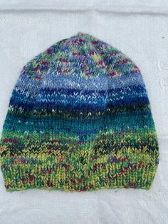 Multicolored hat Size: 48 cm in circumference, H 23,5 cm, very stretchable Removable tassel Combination of exclusive yarns 75 % wool, 25 % polyamid Knit Mittens, Skull Cap Beanie, Skull Cap, Hat Sizes, Caps Hats, Sweden, Accessories Hats, Winter Hats, Best Gifts