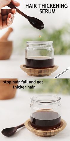 Hair Growth Naturally, Hair Thickening Serum, Regrow Thinning Hair, Thick Hair Growth, Get Thicker Hair, Homemade Hair, Home Remedies For Hair, Homemade Hair Products, Healthy Hair Journey