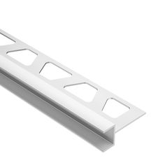 an image of a white shelf with three holes