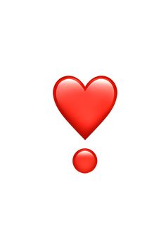 a red heart shaped object floating in the air