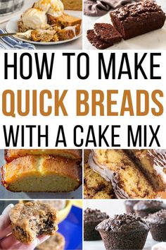 how to make quick breads with a cake mix