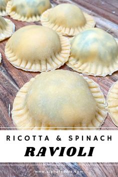 ravioli is an italian dish made with ricotta and spinach it's easy to make