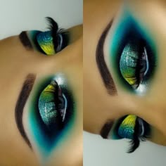 Rbf Makeup, Drag Eye Makeup, Make Up Kits, Maquillage Yeux Cut Crease, Smink Inspiration, Green Makeup, Beautiful Eye Makeup