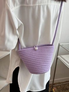 BirdinBag - Woven Straw Shoulder Bag: Stylish & Versatile for Womens Summer Beach Handbag, School & Travel Handbag School, Dome Bag, Travel School, Word Wrap, Beach Travel, Lilac Purple, Bag Bag, Beach Trip, Summer Beach