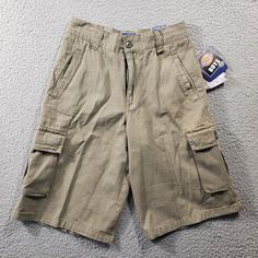 Dickies Cargo Shorts Youth Boys 10 Beige Flat Front Cotton Hiking Gorpcore Nwt Ships Fast! School Cotton Shorts With Pockets, Cotton School Shorts With Pockets, Summer School Bottoms With Pockets, Spring School Shorts With Pockets, Cotton Bottoms With Pockets For School, Hiking Gorpcore, Beige Flats, Kids Bottoms, Cargo Shorts