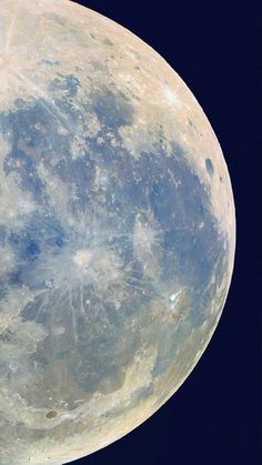 the full moon is seen in this view from space shuttles on its way to earth