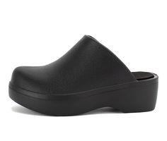 Synthetic upper, Slip on entry,2.3\ heel / platform, Closed toe | Women's Yellow Box Zippy Platform Sneakers in Black Size 11 Womens Clogs And Mules, Clogs And Mules, Platform Clogs, Closed Toe Shoes, Shoe Carnival, Wedge Sneakers, Womens Clogs, Platform Sneakers, Synthetic Leather