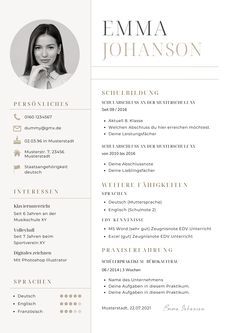 a professional resume template with an image on the front and back cover, in white