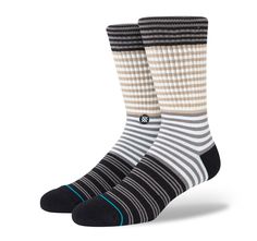 The Diatonic Crew Socks are another staple from Stance that are amazing everyday socks. Designed with Infiknit™ technology and a soft cotton blend, comfort and durability pair perfectly. Crew height Soft cotton blend Medium cushioning Infiknit™ technology Arch support Seamless toe closure Targeted cushioning Camp Brand, Stance Socks, Mens Crew Socks, Lower Leg, Candy Stripes, Designer Socks, Fashion Socks, Socks Women, Crew Socks