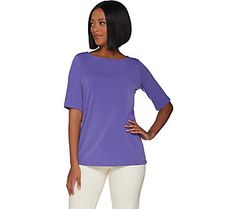 Picture yourself in this Liquid Knit top, the easy fabric draped comfortably over your curves. Pair it with skinny jeans or a patterned skirt, and you've got yourself a look that lasts for seasons to come. From Susan Graver. Elastane Stretch Tops For Day Out, Casual Spring Knit Top, Fall 4-way Stretch Tops, Stretch Solid Knit Top For Day Out, Versatile Stretch Tops For Spring, Versatile Stretch Knit Top For Day Out, Trendy Soft Stretch Tops For Spring, Versatile Spring Top With 4-way Stretch, Versatile Spring Tops With 4-way Stretch