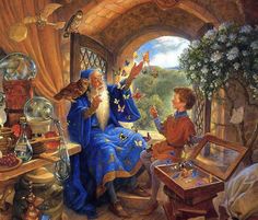 Scott Gustafson, 동화 삽화, Merlin And Arthur, Little Bo Peep, Fairytale Illustration, Art Et Illustration, Fairytale Art