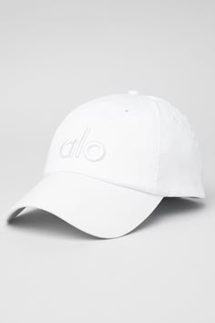 Off-Duty Cap - Bright White/White Better Cr Dr, Ballet Pink, Dad Cap, Logo Set, Dad Caps, Back Women, Shopper Tote, Alo Yoga, Velcro Straps