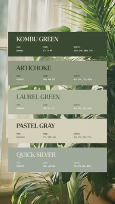 Colors:
394931
90997F
AFB59D
D4D0B9
9EA99C Colour Numbers, Pantone Colour Palettes, Color Schemes Colour Palettes, Green Palette, Best Of Luck, Nature Color Palette, Hex Codes