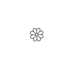 a black and white drawing of a flower