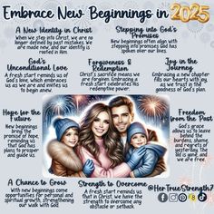 a family's christmas card with fireworks and the words embrace new beginnings in 2013