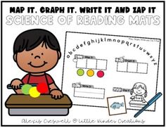 the science of reading mats for kids to use with their own writing materials and activities