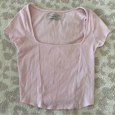 Super Cute And Soft Pink Urban Outfitters Top - Some Bits Of Fabric Fraying At The Bottom Of The Top (Never Worn, It Was Shipped Like That). Feel Free To Dm Me With Any Offers, Questions Or Concerns!! Fitted Pink Crop Top From Urban Outfitters, Fitted Pink Crop Top By Urban Outfitters, Basic Fitted Tops From Urban Outfitters, Basic Fitted Tops By Urban Outfitters, Casual Pink Crop Top From Urban Outfitters, Urban Outfitters Pink Casual Crop Top, Urban Outfitters Basic Stretch Tops, Urban Outfitters Crew Neck Crop Top, Urban Outfitters Stretch Crop Top With Short Sleeves