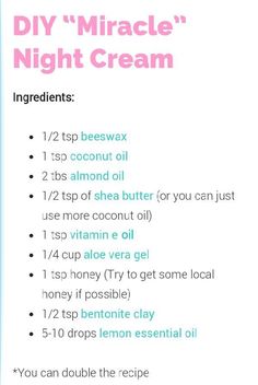 Homemade Night Cream, Diy Night Cream, Săpunuri Handmade, Organic Skin Care Brands, Creme Anti Age, Diy Kosmetik, Skin Care Brands, Skin Care Recipes, Beauty Recipe