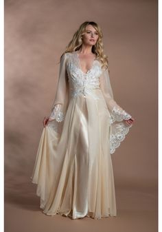 Glamorous Loungewear, Long Sleep Dress, Opera Dress, Bridal Nightwear, Satin Fashion, Night Dresses