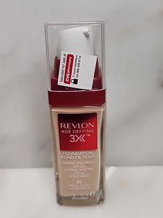 REVLON AGE DEFYING FOUNDATION SPF 20 ~ 05 FRESH IVORY NEW. Package may have store tags Packaging may  vary , but product is the same. Any questions. Feel free to ask. Cvs Pharmacy, Age Defying, Revlon, Sunscreen, Foundation, Packaging, Feel Free, Feelings, Tags