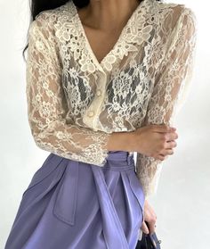 Sailor Collar Blouse Ivory color One Size ( us xs ~ s ) chest 44cm 17.3” ( 88cm 34.6” ) shoulder 39cm 15.3” length 48cm 18.8” sleeve 47cm 18.5” nylon Formal Long Sleeve Lace Top, White Long Sleeve Lace Top For Formal Occasions, White Long Sleeve Lace Top For Formal Events, Classic Fitted Long Sleeve Lace Top, Feminine Long Sleeve Lace Top For Formal Occasions, Elegant Beige Lace Top For Fall, Classic Long Sleeve Lace Top For Spring, Cream Long Sleeve Lace Top For Fall, White Long Sleeve Lace Top For Work